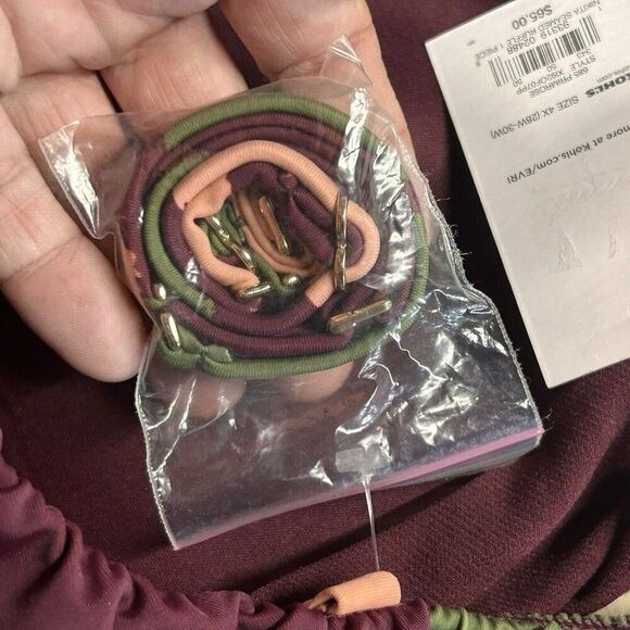 NWT Plus Size EVRI Tummy‎ Slimming Ruffle One-Piece Swimsuit Primrose 4X Modest - Picture 5 of 5